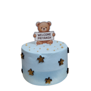 Welcome Baby Teddy Cake
