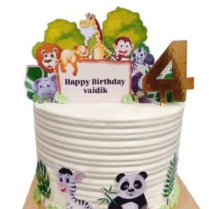 Jungle Joy Birthday Cake